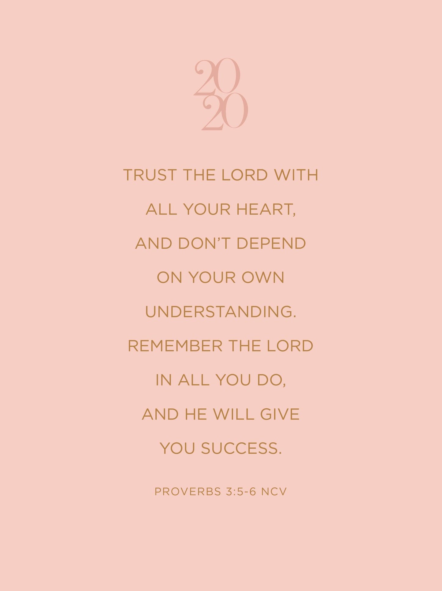 Trust in the Lord (2020 Planner): 16-month weekly planner (ziparound)