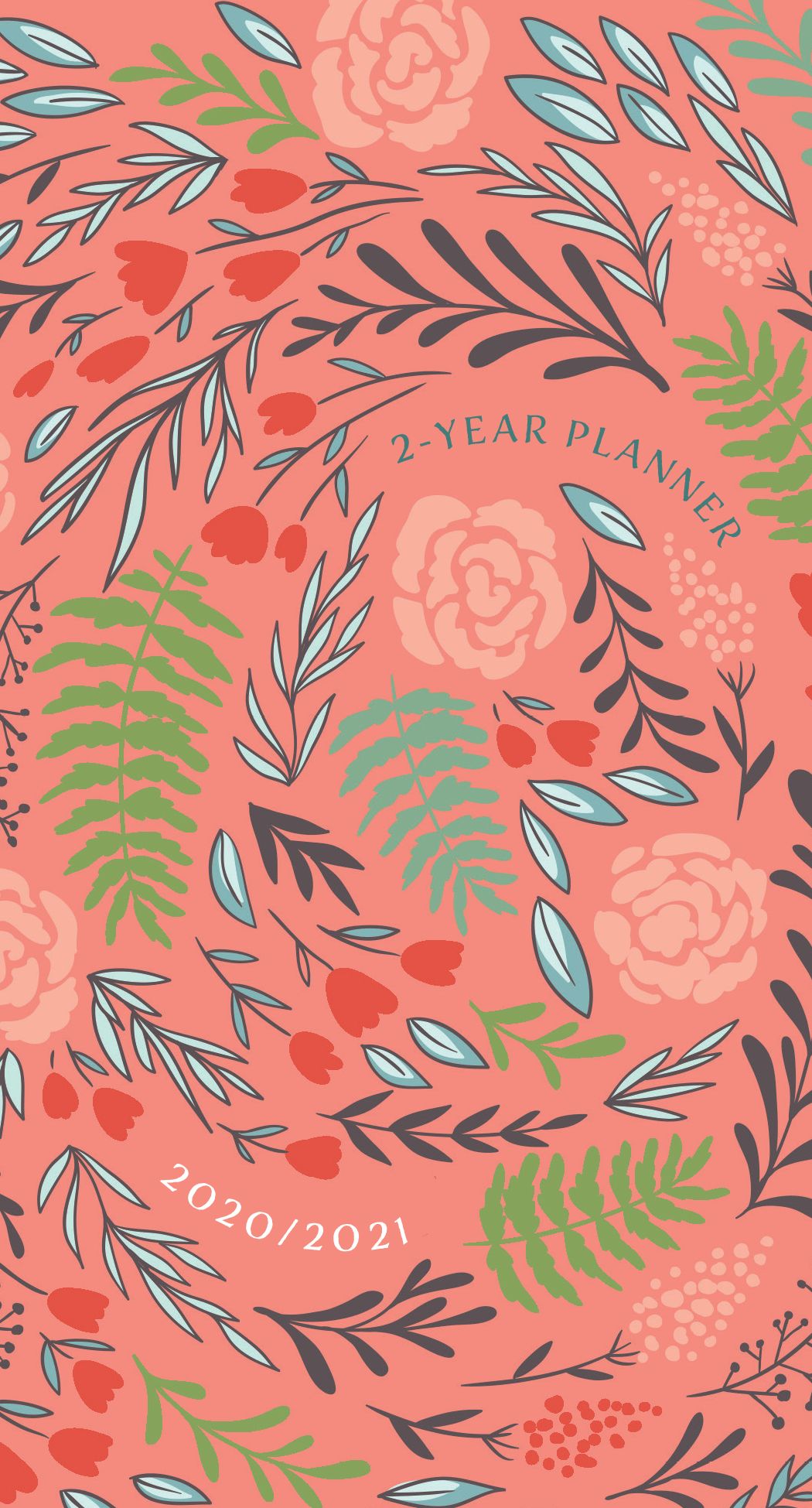 Coral Floral (2020/2021 Planner): 2-year pocket planner