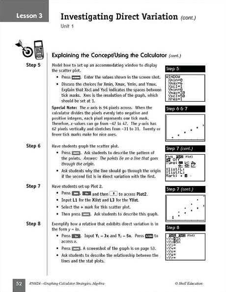 Graphing Calculator Strategies: Algebra