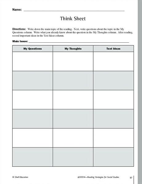 Reading Strategies for Social Studies
