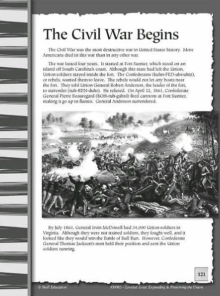 Leveled Texts for Social Studies: Expanding and Preserving the Union