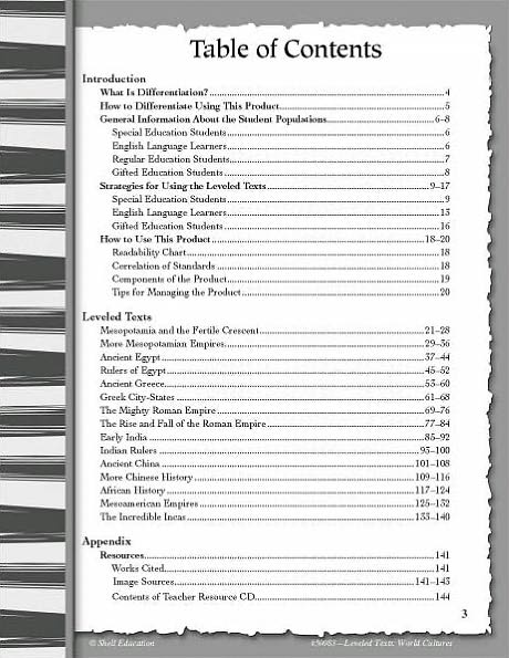 Leveled Texts for Social Studies: World Cultures Through Time