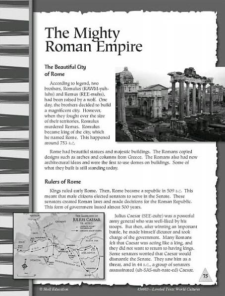 Leveled Texts for Social Studies: World Cultures Through Time