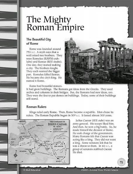 Leveled Texts for Social Studies: World Cultures Through Time
