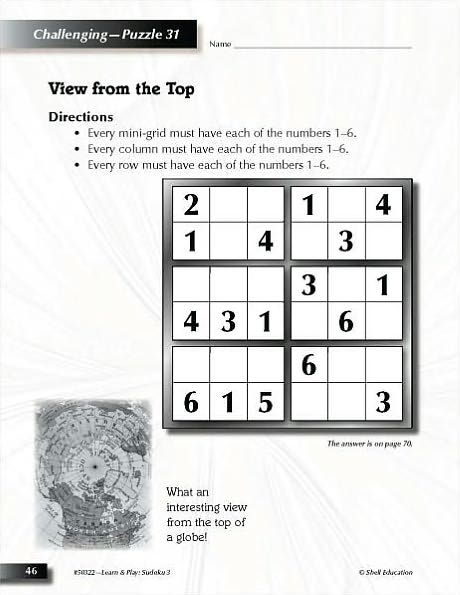 Sudoku Learn & Play for Third Grade