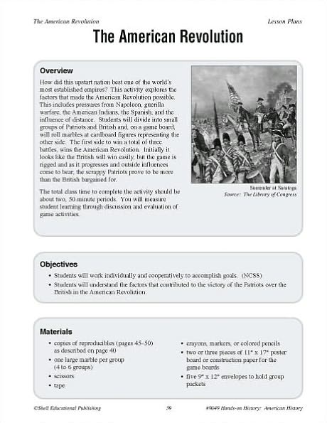 Hands-on History: American History Activities