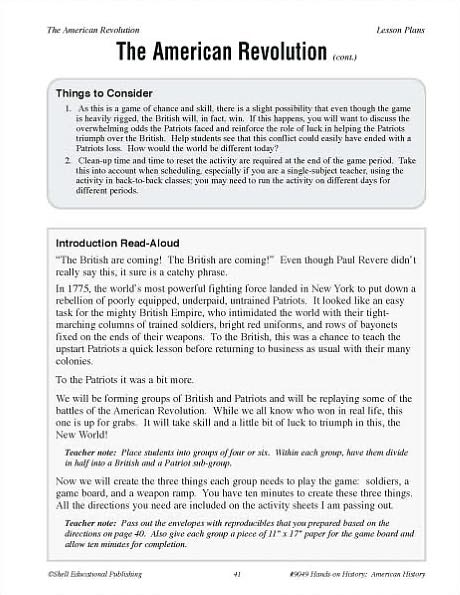 Hands-on History: American History Activities