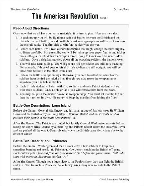 Hands-on History: American History Activities