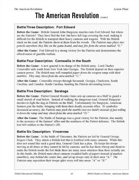 Hands-on History: American History Activities