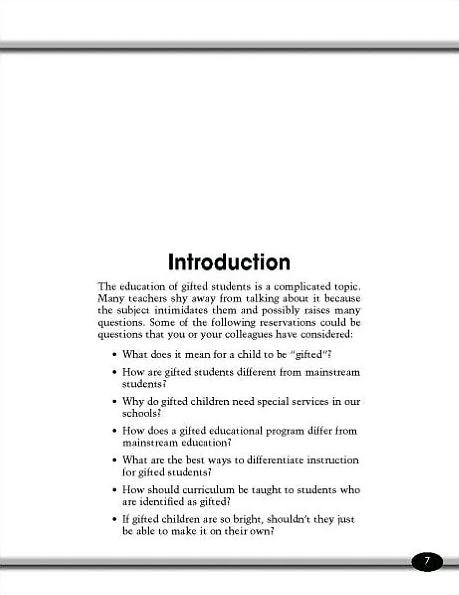 Differentiating the Curriculum for Gifted Learners