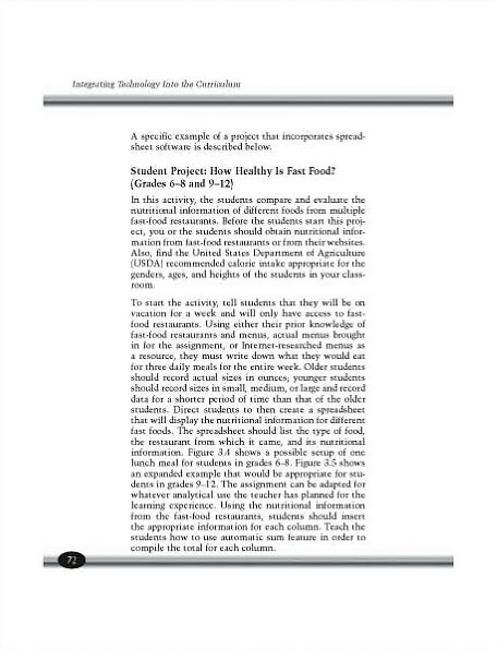 Integrating Technology into the Curriculum