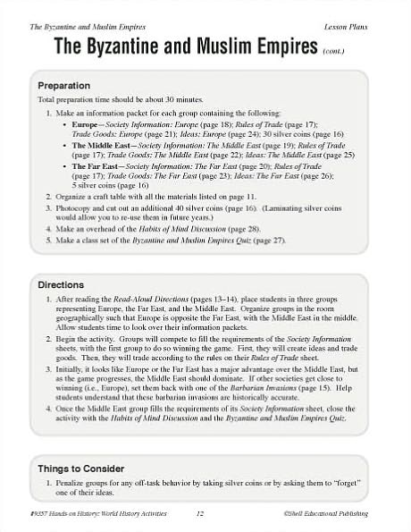 Hands-on History: World History Activities