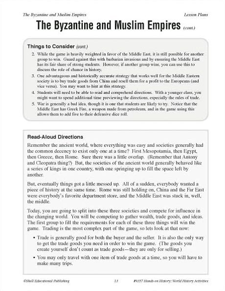 Hands-on History: World History Activities