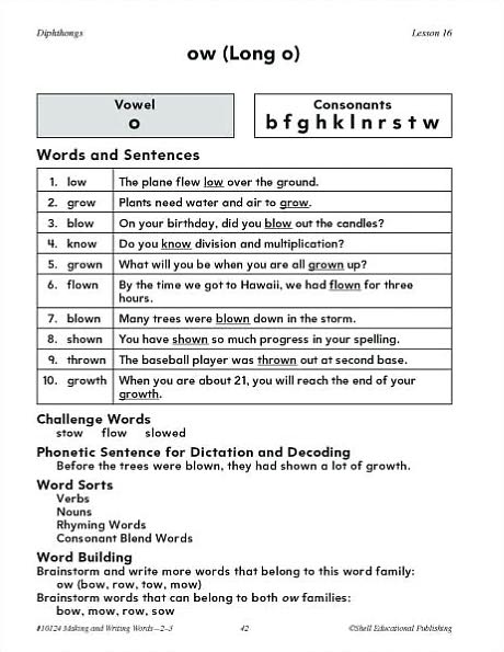 Making and Writing Words: Grades 2-3