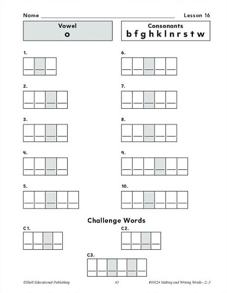 Making and Writing Words: Grades 2-3