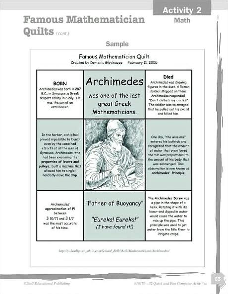 32 Quick and Fun Content Area Computer Activities: A Technology Project for Every Week of the School Year (Middle School)
