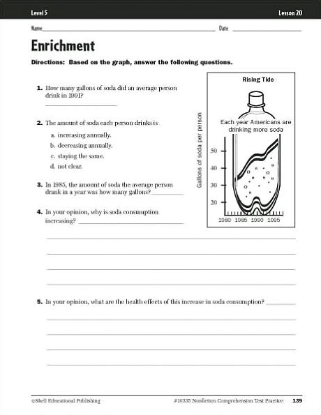 Nonfiction Comprehension Test Practice: Level 5