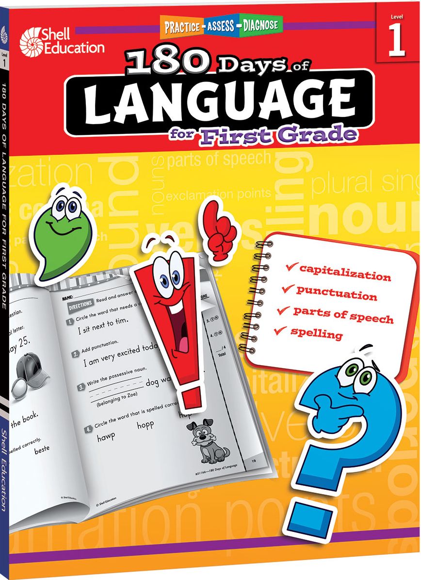 180 DaysT: Language for First Grade: Practice, Assess, Diagnose