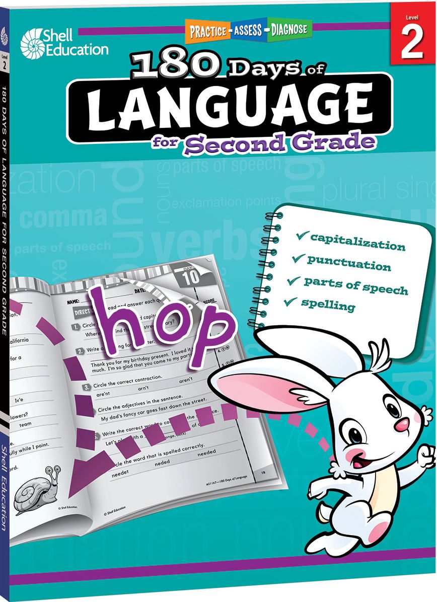 180 DaysT: Language for Second Grade: Practice, Assess, Diagnose