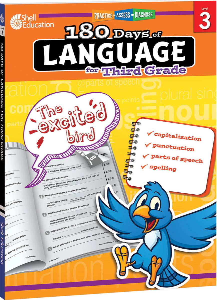 180 DaysT: Language for Third Grade: Practice, Assess, Diagnose