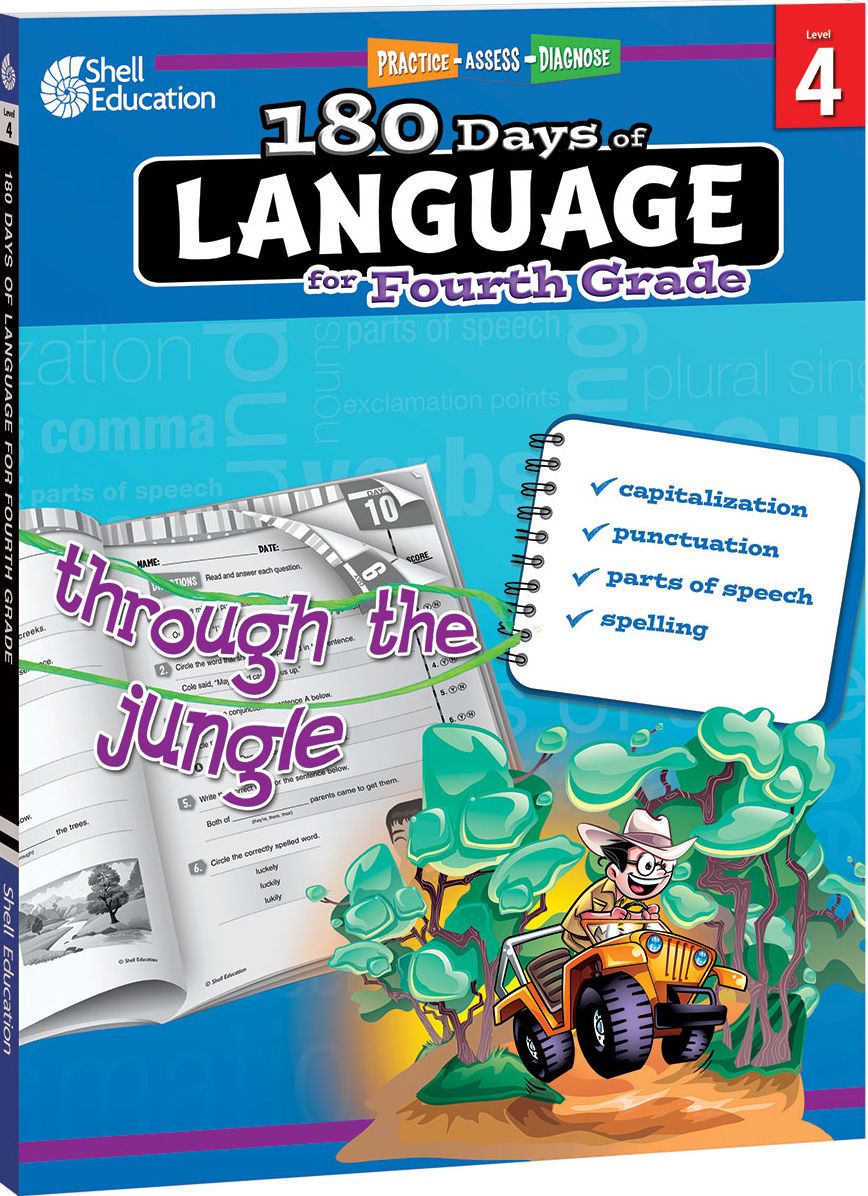 180 DaysT: Language for Fourth Grade: Practice, Assess, Diagnose