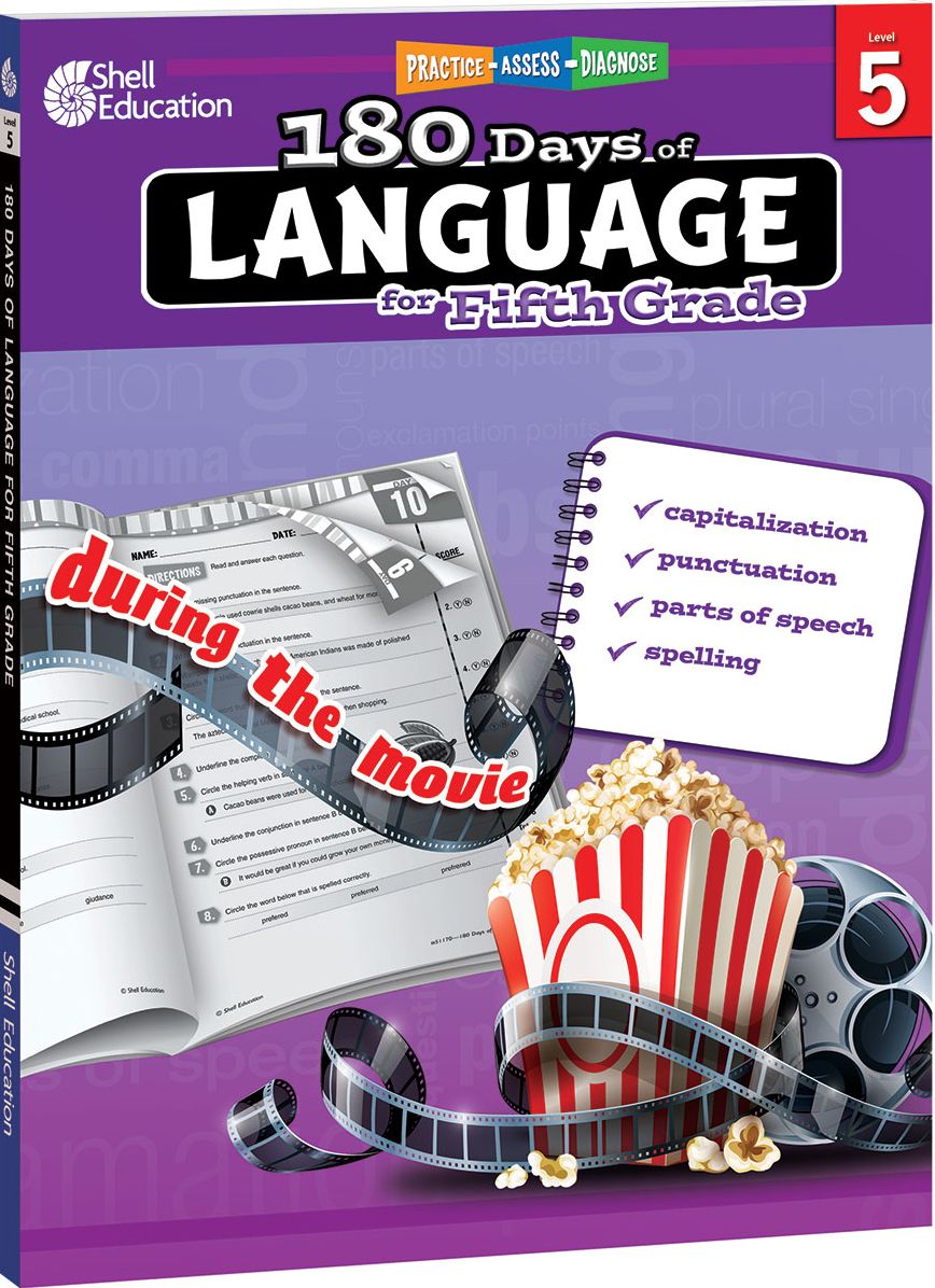 180 DaysT: Language for Fifth Grade: Practice, Assess, Diagnose