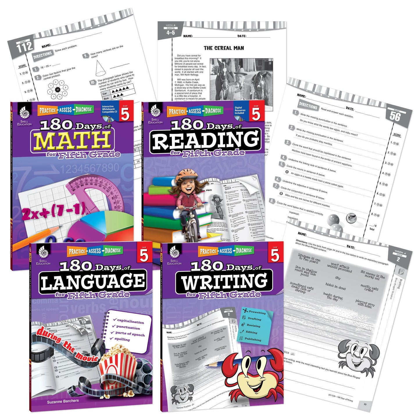 180 Days of Practice Grade 5 Bundle (Grade 5)