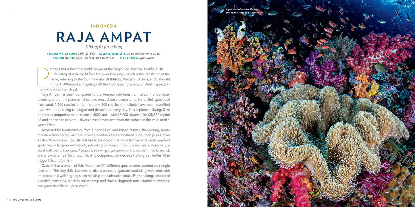 100 Dives of a Lifetime: The World's Ultimate Underwater Destinations