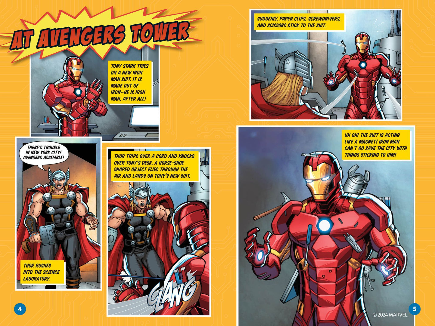 Marvel's Iron Man Goes Magnetic (National Geographic Kids Readers, Level 2)