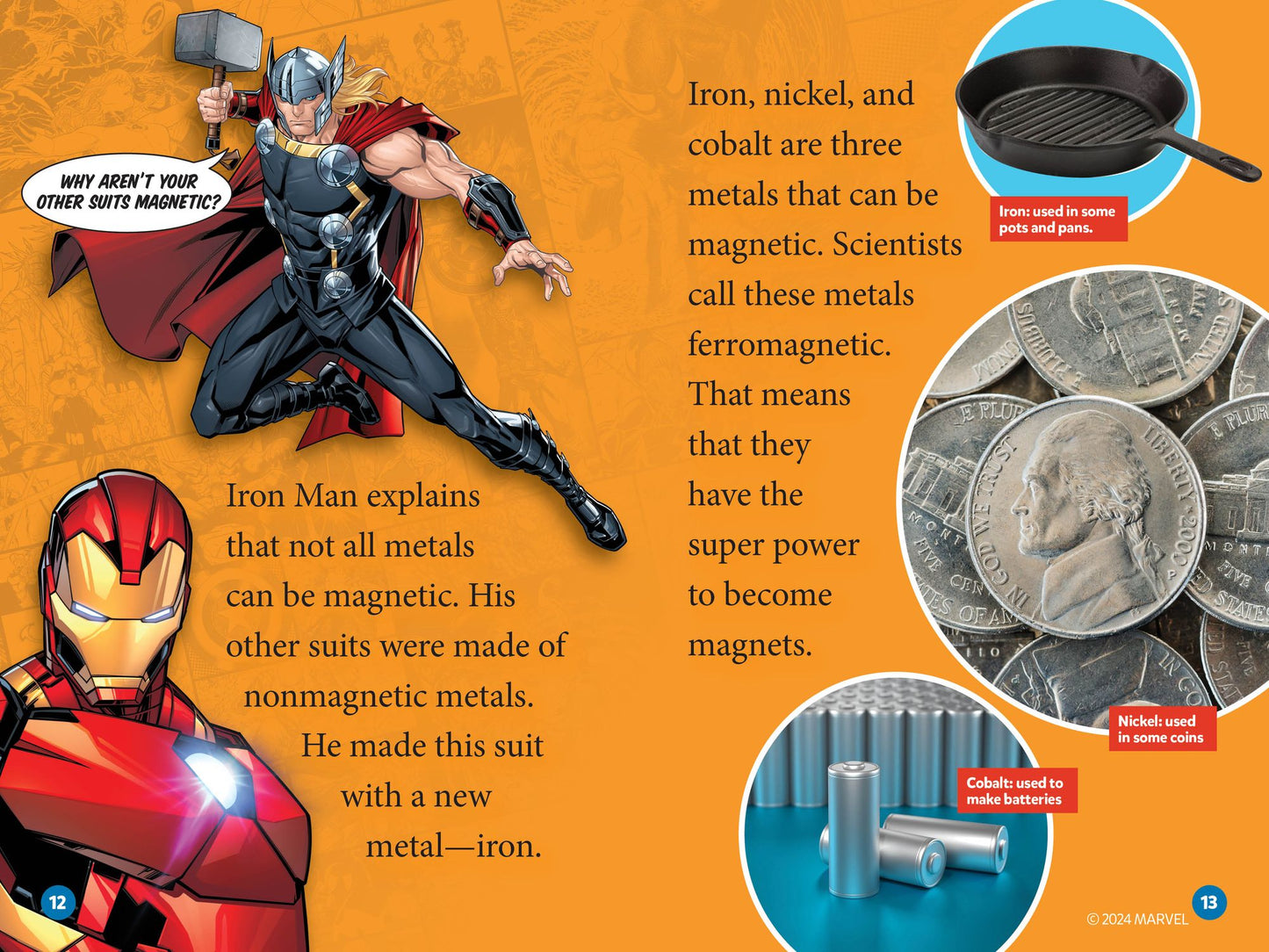 Marvel's Iron Man Goes Magnetic (National Geographic Kids Readers, Level 2)