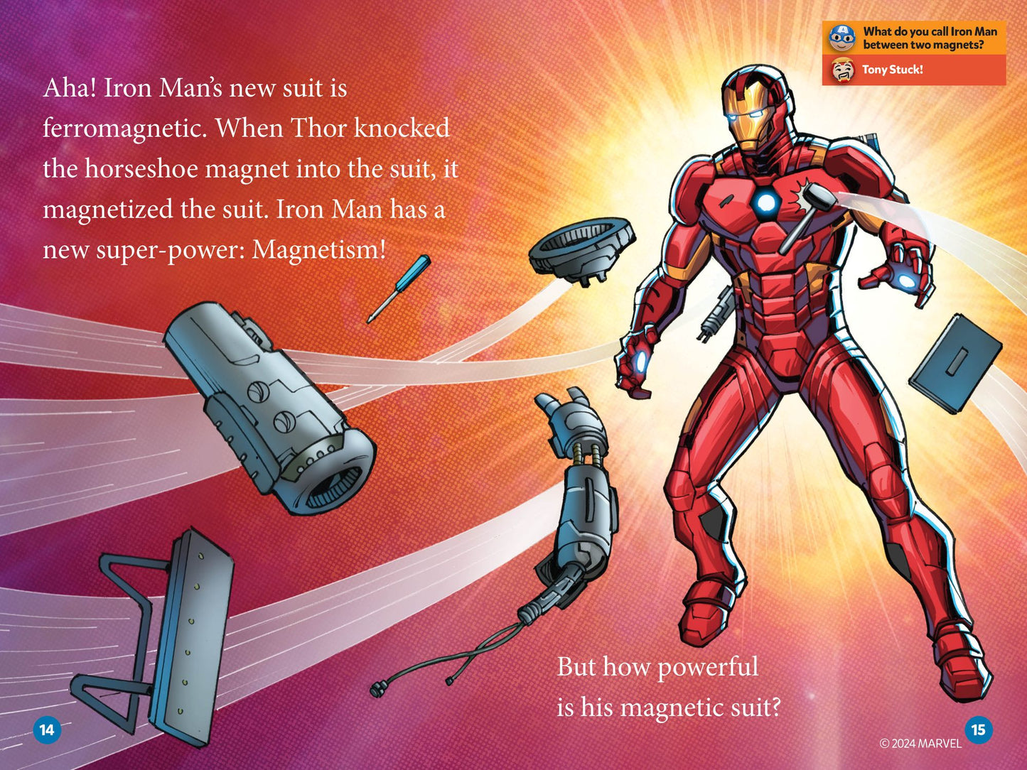 Marvel's Iron Man Goes Magnetic (National Geographic Kids Readers, Level 2)