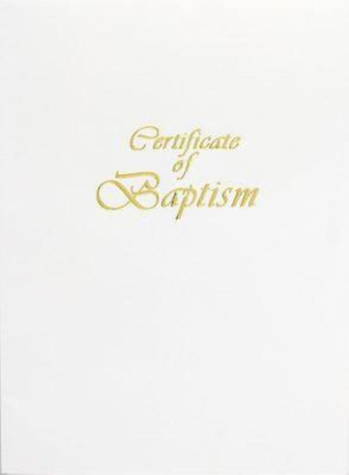 Contemporary Steel-Engraved Adult/Youth Baptism Certificate (Pkg of 3)