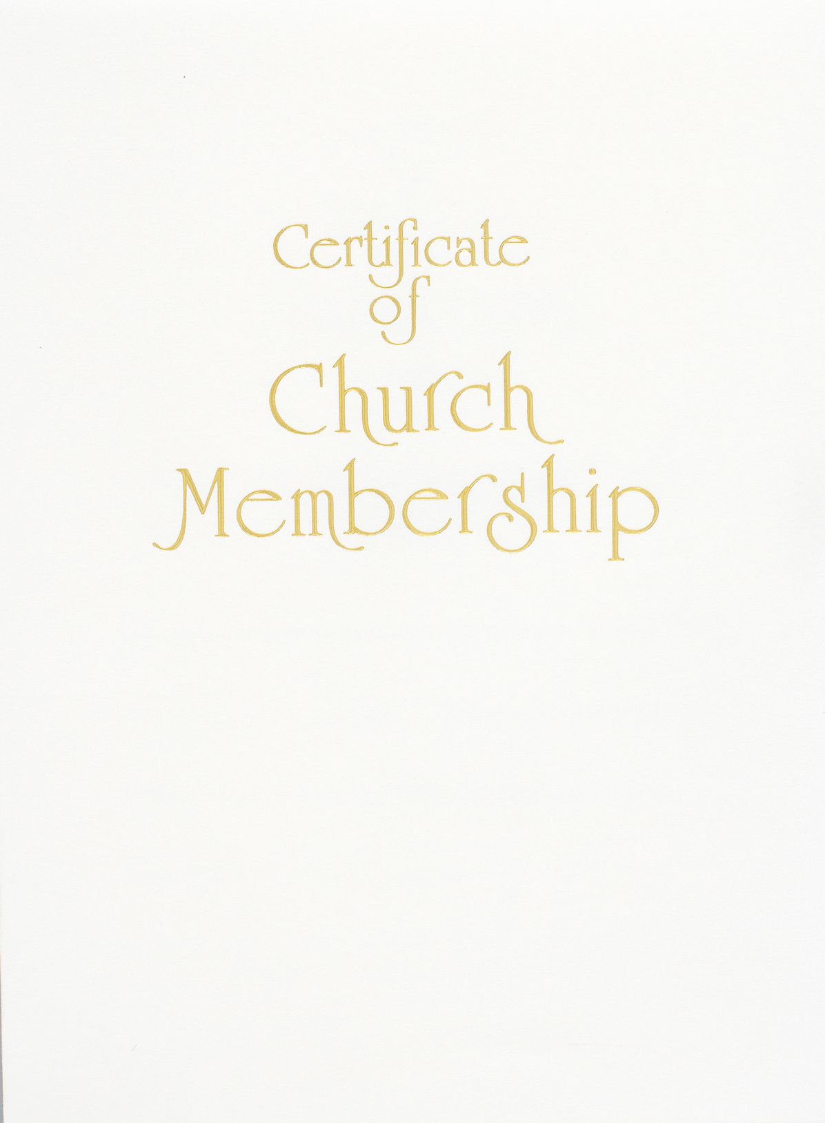 Contemporary Steel-Engraved Church Membership Certificate (Pkg of 3)