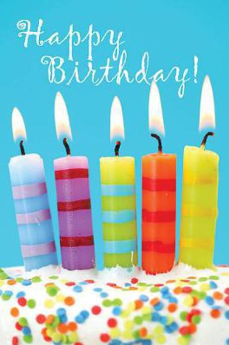 Birthday Candles & Cake Postcard (Pkg of 25)