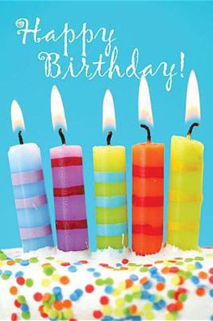 Birthday Candles & Cake Postcard (Pkg of 25)