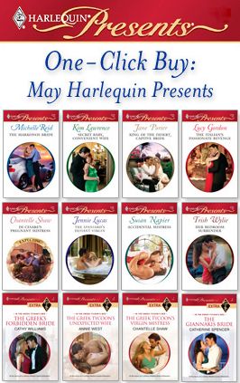 One-Click Buy: May Harlequin Presents: The Markonos BrideSecret Baby, Convenient WifeKing of the Desert, Captive BrideThe Italian's Passionate RevengeDi Cesare's Pregnant MistressThe Spaniard's Defiant Virgin