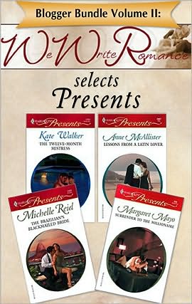 Blogger Bundle Volume II: WeWriteRomance.com Selects Presents: The Twelve-Month MistressSurrender to the MillionaireLessons from a Latin LoverThe Brazilian's Blackmailed Bride