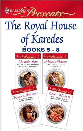 The Royal House of Karedes books 5-8: The Greek Billionaire's Innocent PrincessThe Future King's Love-ChildRuthless Boss, Royal MistressThe Desert King's Housekeeper Bride