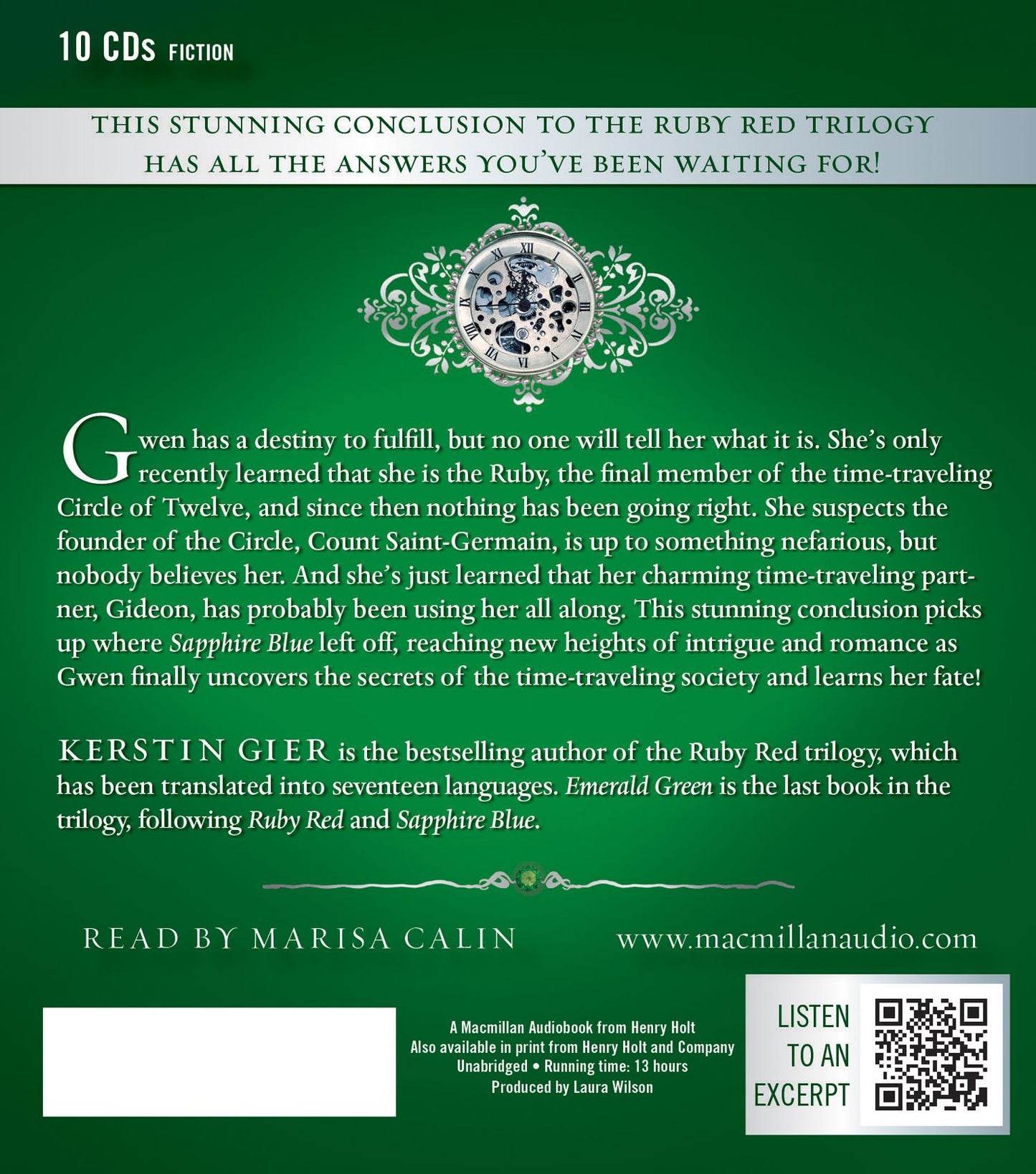 Emerald Green (Ruby Red Trilogy Series #3)