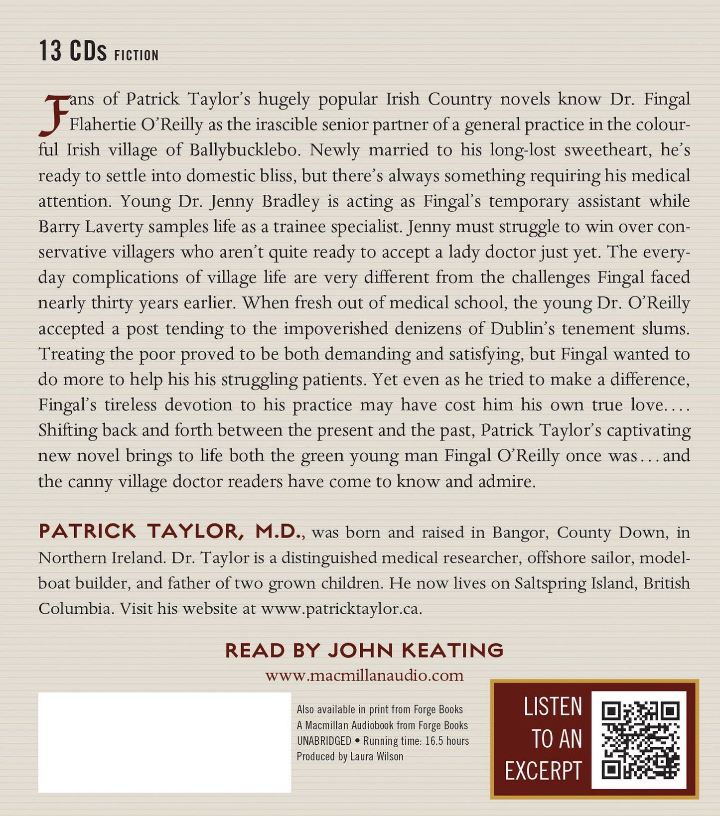 Fingal O'Reilly, Irish Doctor: An Irish Country Novel