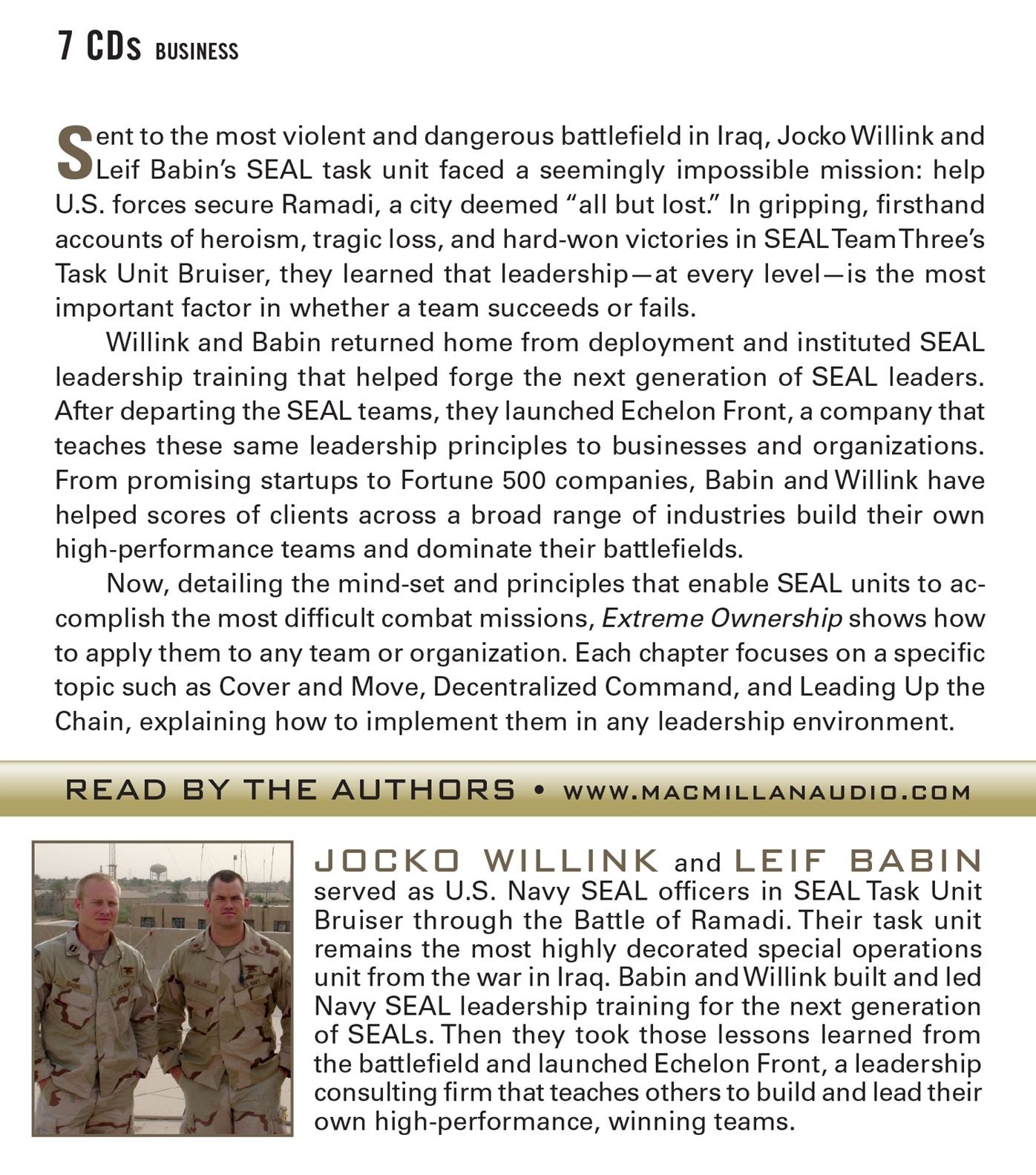 Extreme Ownership: How U.S. Navy SEALs Lead and Win