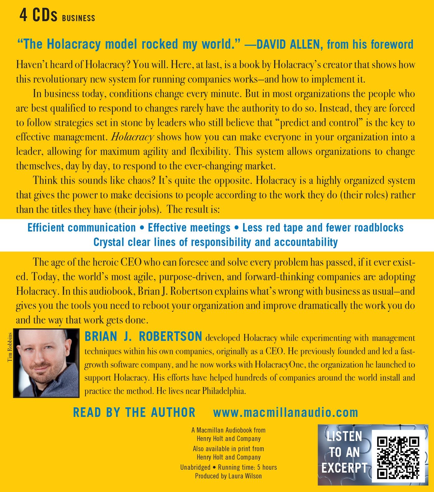 Holacracy: The New Management System for a Rapidly Changing World