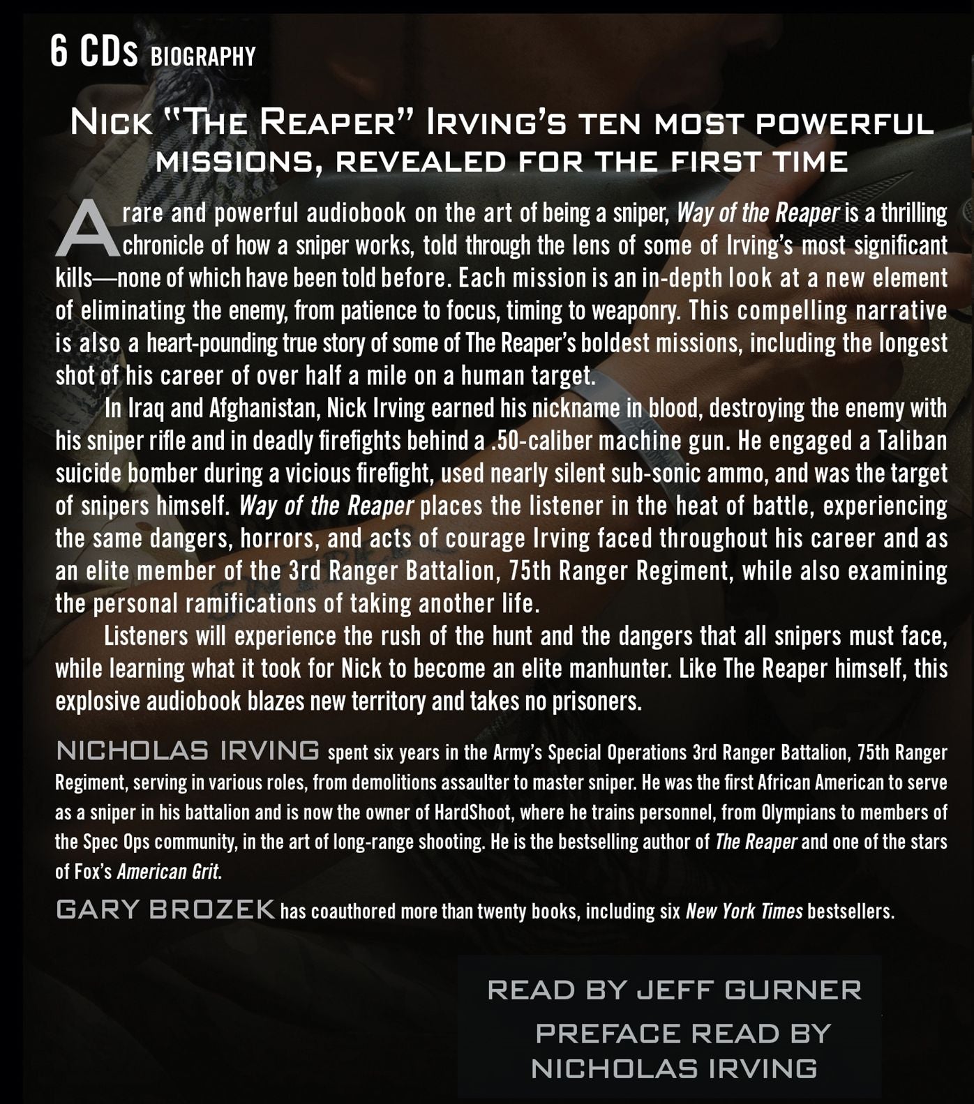 Way of the Reaper: My Greatest Untold Missions and the Art of Being a Sniper