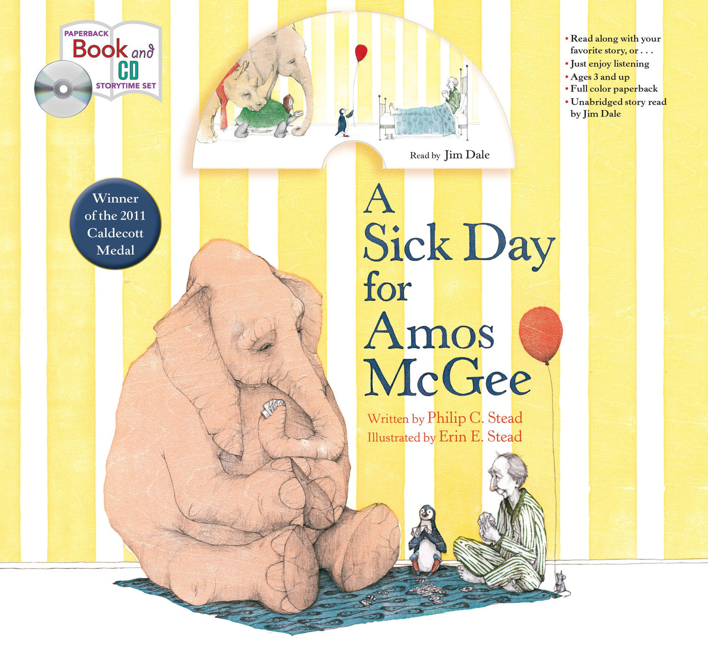 A Sick Day for Amos McGee: Book & CD Storytime Set
