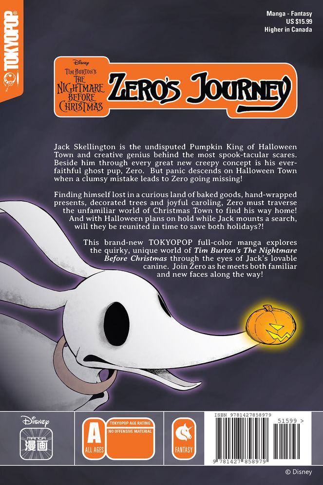 Disney Manga: Tim Burton's the Nightmare Before Christmas - Zero's Journey