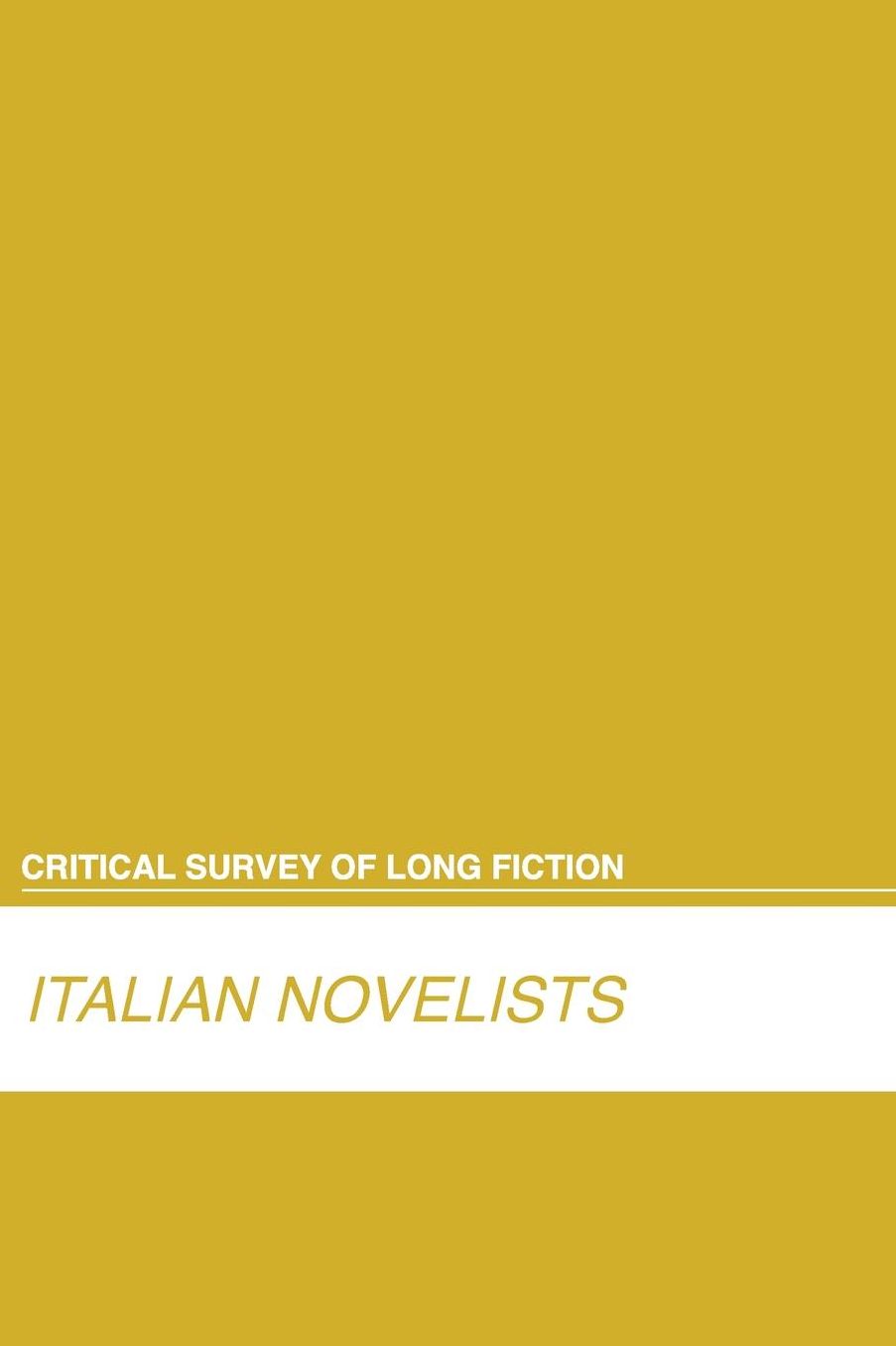 Italian Novelists