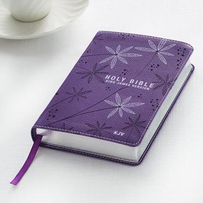 KJV Bible Compact (Faux Leather, Purple)