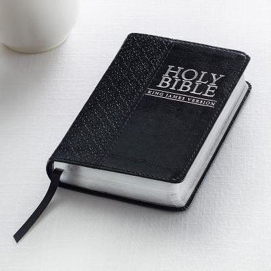 KJV Bible Mini Pocket (Faux Leather, Black)