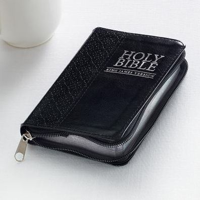 KJV Mini Pocket Edition: Zippered Black
