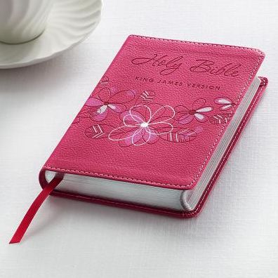 KJV Bible Compact (Faux Leather, Pink)